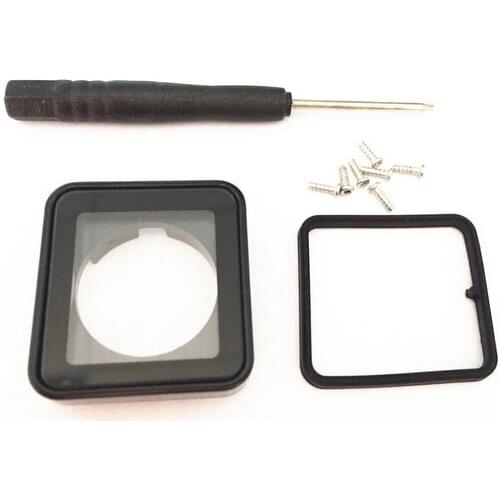 Waterproof Case housing UV Lens Replacement + Waterproof case lens protection ring For Gopro Hero 4 3+ Sports Camera Accessories