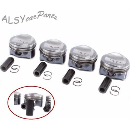 YIMIAOMO OEM Pin 23mm Piston Ring 06J 198 151 B & Piston Kit STD 82.50mm For Audi A4 TT VW Golf Passat Jetta 1.8TSI 06H107065BS