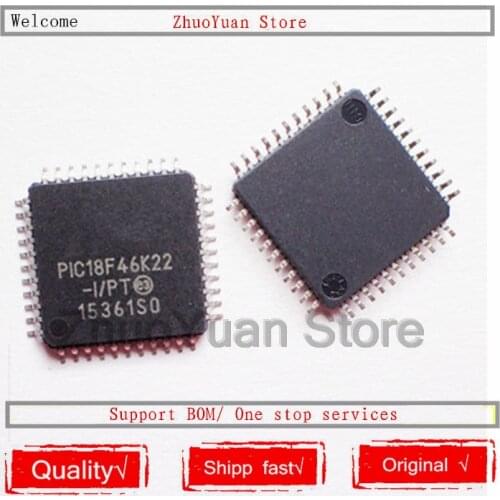 10PCS/Lot PIC18F46K22-I/PT 18F46K22-I/PT PIC18F46K22 18F46K22 QFP44 IC chip New original