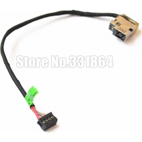 10PCS/LOT AC DC Jack Power Socket w/ Harness Cable Connector for HP TPN-Q118 TPN-L109 M6 Laptop Notebook charging port Plug