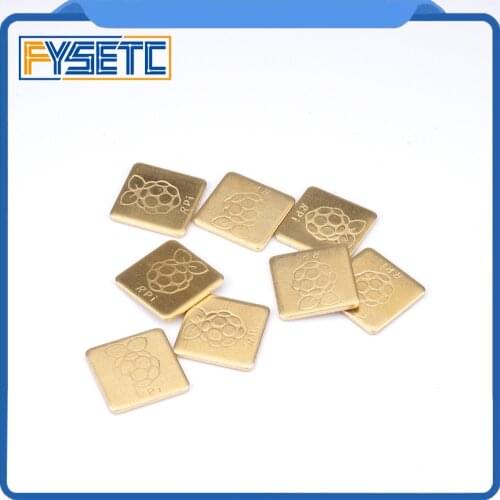 10 Pcs/Pack Thermal Pad Barrier Pure Copper Heatsink Shim for Laptop GPU VAG PAD 12mmx12mm For 3D Printer Parts