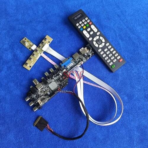 1600*900 Signal digital LVDS 40 Pin VGA USB AV DVB HDMI-compatible Matrix drive board For B140RW01/B140RW02/B140RW03 Kit LED LCD