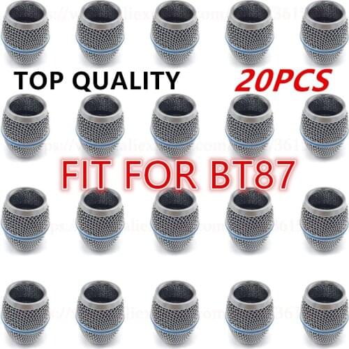 20PCS Professional Replacement Ball Head Mesh Grille Microphone Accessories for Shure BETA87 BETA87A