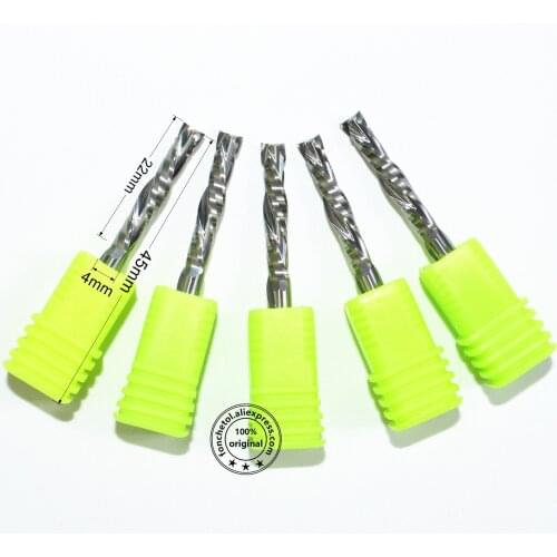 4mm*22mm-2 flutes up and down cut milling cutter,woodworking router bit,cnc solid carbide,PVC,acrylic,compound engraving bit