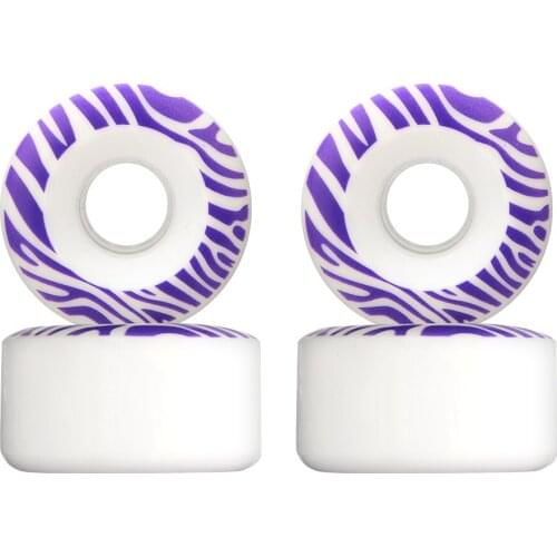 4 Pcs 58x32/52x30mm Skateboard Wheels Resilient PU Wear-resisting Road Skating Wheels for Long Skateboard