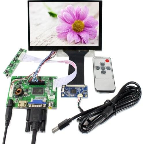 HD MI VGA 2AV Audio LCD Controller Board 7" N070ICG LD1 1280x800 Capacitive Touch LCD Screen