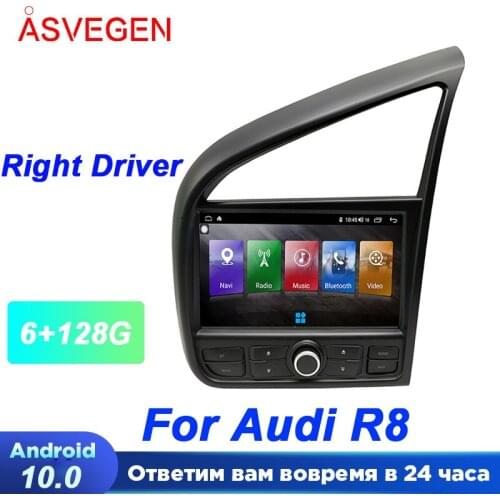 Android 10.0 For Audi R8 With 6+128G Right And Ledt Driver Tesla Car Multimedia NAVI Car Radio Stereo GPS Navigation Player