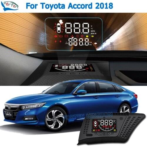 Car Electronic HUD Head Up Display Speedometer Projector For Toyota Accord 2018 Safe Driving Screen Airborne computer
