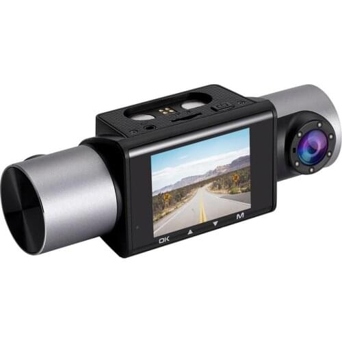 Car DVR Dash Cam Video recorder 3 in 1Rear View Dual Camera Full HD Car Camera Cycle Recording Night Vision G-sensor Dashcam GPS