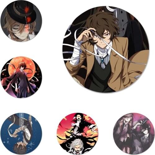 Bungou Stray Dogs Anime Icons Pins Badge Decoration Brooches Metal Badges For Clothes Backpack Decoration