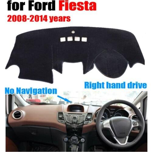 Car dashboard covers for Ford Fiesta no navigation 2008-2014 Right hand drive dashmat pad dash cover auto dashboard accessories