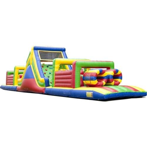 Outdoor playground structure slides children amusement park/ inflatable obstacle course