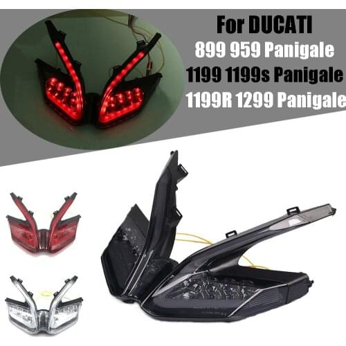 For DUCATI 899 959 1199 1199S 1199R 1299 Panigale Motorcycle Taillight Integrated Rear Tail Lights Brake Turn Signal Light Part