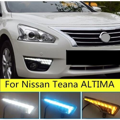 1 Set drl For Nissan Teana ALTIMA 2013 2014 2015 2016 LED DRL Daytime Running Lights Daylight with turn signal