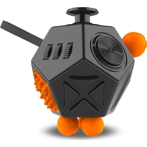 EDC Hand For Autism ADHD Anxiety Relief Focus Kids 12 Sides Anti-Stress Magic Stress Fidget Toys