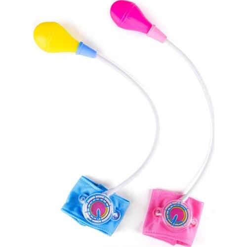 Simulation Mini Doctor Pretend Toy Blood Pressure Measure For Kids Learn Medical Tools Family Role-playing Game Drops Toys