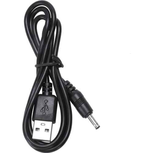 USB 2.0 A Type Male to Single 3.5mm Jack DC Power Cable Cord Black 20"