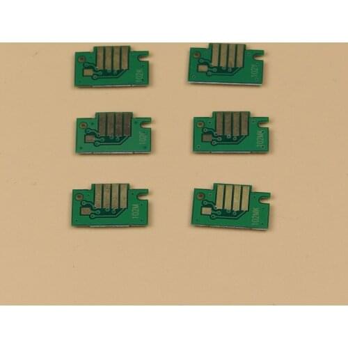 6 Pieces /lot PFI-102 inkjet chip for Canon IPF500 IPF600 IPF700 IPF510 IPF610 IPF710 printer ink tank