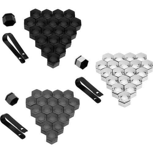 22/21/19mm 20 Pcs Car Wheel Nut Caps Protection Covers Caps Anti-Rust Auto Hub Screw Cover Car Tyre Nut Bolt Exterior Decoration