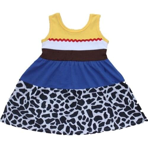 Girls Summer Dress Princess Dress yellow Cosply Dress