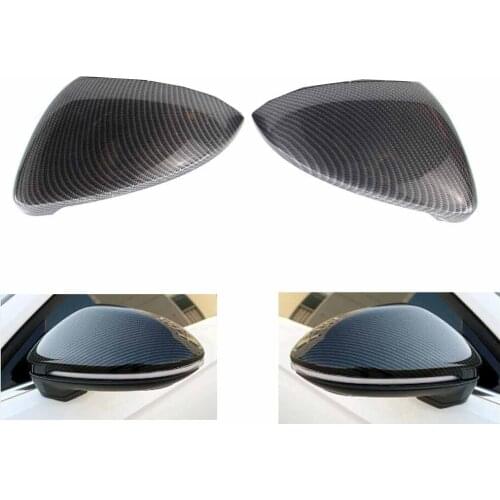 Left Right Carbon Fiber Printed Style Rearview Rear Mirror Direct Replace Cover Shell Fit for VW Golf 7 GTI MK7 14 15 2016 2017