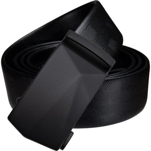 Barry.Wang Top Quality Belt For Men Luxury 100% Real Cowskin Leather Mens Belt Metal Buckle Man Jeans Genuine Leather Belt Male