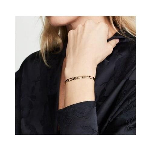 New Arrival Trendy Bracelet Simple Gold Metal Alloy Charm Bracelet & Bangle For Women