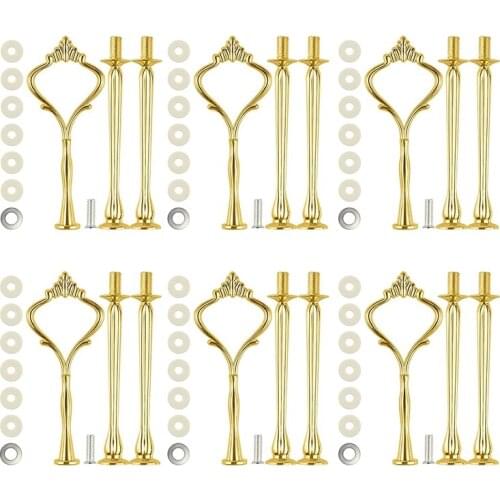 6 Set Tray Hardware for Cake Stand 3 Tier Cake Stand Fitting Hardware Holder for Wedding and Party Serving Tray