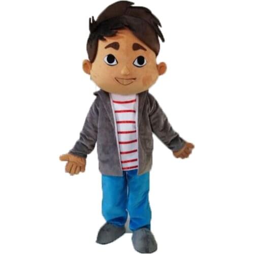 Adult Size Full Mascot Costume Boy Fancy Dress Carnival Costumes Custom Made People Mascots for Marketing and Events