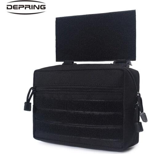 Tactical MOLLE Drop Down Pouch Chest Rig Belly Pouch Belt Pouch Sub Abdominal Carrying Kit Bag for Tactical Vest