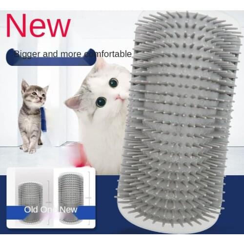 Pet Products for Cats Brush Corner Cat Massage Self Groomer Comb Brush With Catnip Cat Rubs the face with a Tickling Comb Device