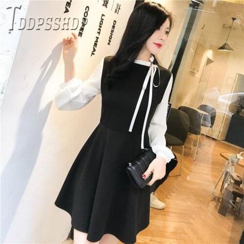 2020 Spring Autumn Retro Plus Size Women Dress Temperament Female Dresses