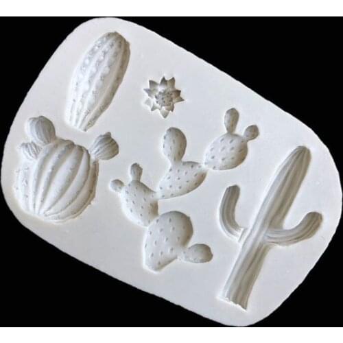 Y1UU Crystal Epoxy Resin Mold Plant Potted Cactus Casting Silicone Mould Handmade DIY