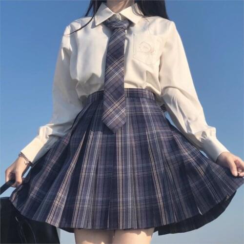 Japanese Ulzzang fashion casual kawaii high waist skirt JK women three-piece suit uniform set Y2K women clothing Harajuku suit