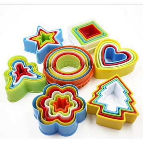 1Set Fondant Cookie Cutter Christmas Biscuit Mold Snowman/Xmas Tree Baking Mould Tools Sets