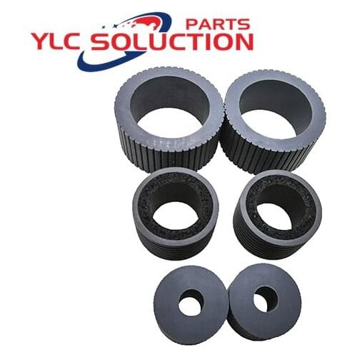 10Sets Pick Brake Roller PA03338-K011 PA03576-K010 For Fujitsu 6670 6770 6750 fi-6670 fi-6770 fi-6750 fi-6670c fi-6770c fi-6750s