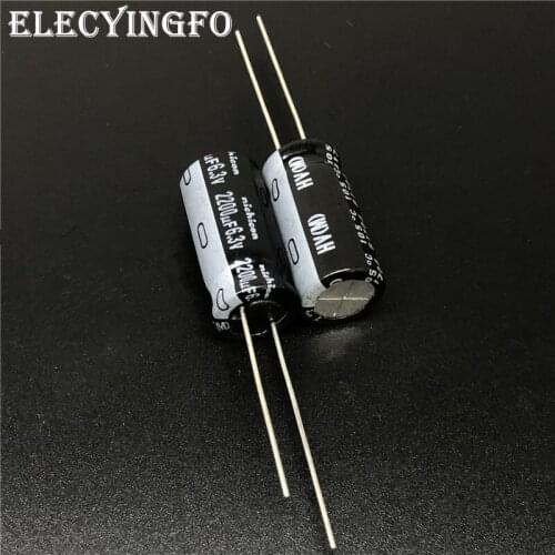 10pcs/100pcs 2200uF 6.3V NICHICON HV Series 10x20 High Ripple Current Low Impedance 6.3V2200uF Aluminum Electrolytic Capacitor