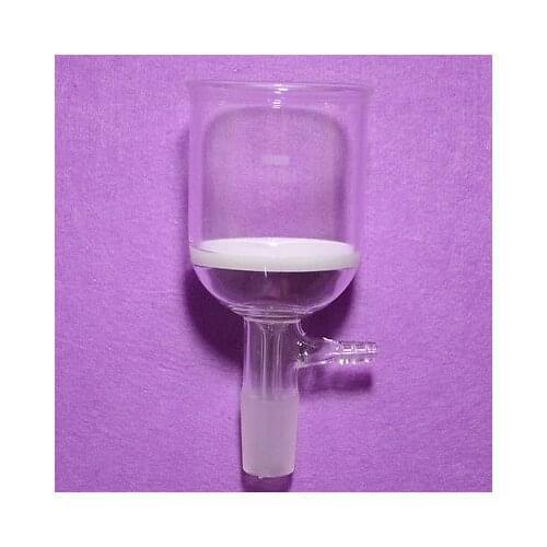 150ML,24/29 Ground Joint,Filter Funnel,10MM Hose Connection,Porosity 3