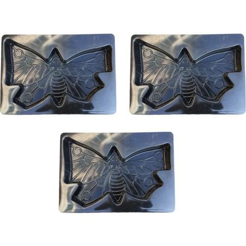 3x Large Butterfly Shaped Stepping Stone Plaster Concrete Mold Garden Path Maker