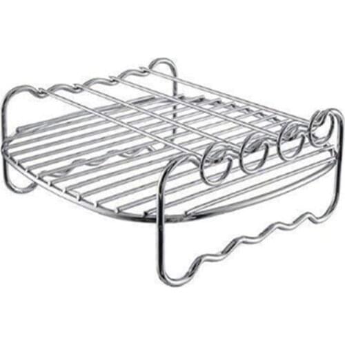 Air Fryer Accessories Double Grill 4-pin Rack Non-sticky Convenient To Carry Grill Suitable For HD9232