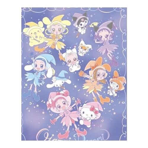 Anime Magical DoReMi Harukaze Doremi Fujiwara Hazuki Acrylic Keychain School Bag Charm Pendant Keyring Cartoon Decor Toys Gifts