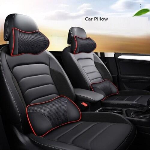 Car PillowMassage Neck Support Seat Back Support Headrest Pillow Simulation Human Massage Travel Pillow AccessoriesAir permeabi