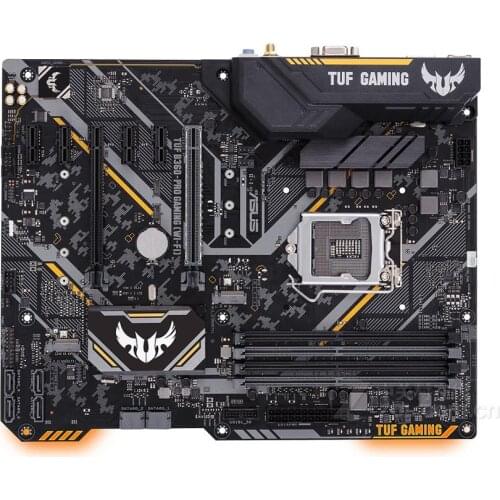 Used ASUS TUF B360-PRO GAMING (WI-FI) original motherboard for LGA 1151 DDR4 USB3.0 USB3.1 Desktop motherboard