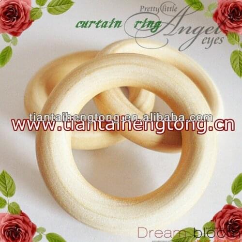 Free shipping 25pcs 75mm lotus wood curtain ring / wood circle/curtain ring holder special offer