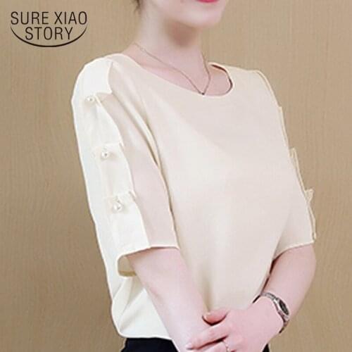 Chiffon Blouse Plus Size Women Blusas Femininas Elegante Shirt Womens Tops Streetwear Womens Tops and Blouses 2834 50