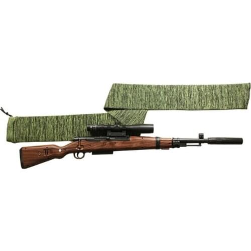 Airsoft Gun Sock Rifle Knit Polyester Rifle Gun Protector Cover Bag Moistureproof Storage Sleeve Rifle Holster for Hunting