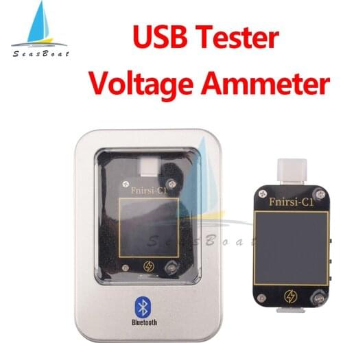 FNIRSI-C1 USB Tester Type-C Digital Voltmeter Ammeter Power Bank Voltage Detector Fast Charge Charging Power Test Meter