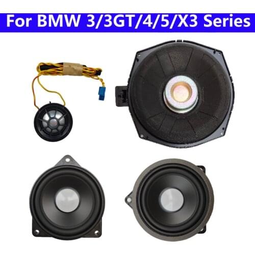For BMW 3/3GT/4/5/X3 Series F30 F31 F34 F32 G30 F25 Sound Tweeter Cover Midrange Car Horn Speaker and Subwoofers