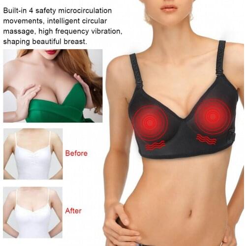 Electric Breast Enlargement Messager Chest Growth Bra Vibration Stimulato Enhanc Breast Massag Breast Enhancer Ladie Health Care