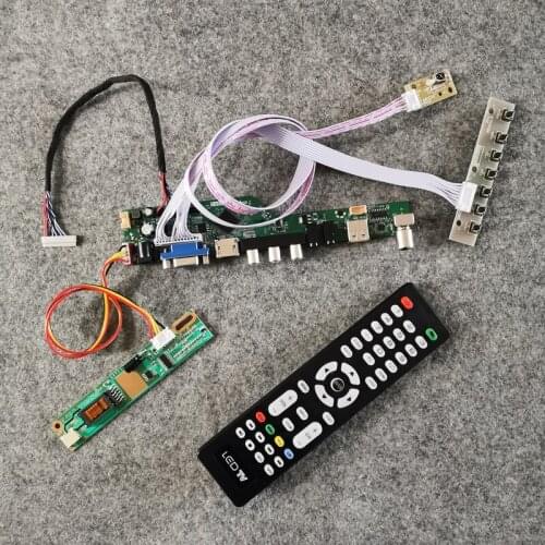 Kit LCD drive board 1280*768 For LTA121C280F/LTD121EX1S/LTD121EXFA/LTD121EXGS matrix display LVDS 20 Pin VGA USB AV 1-CCFL